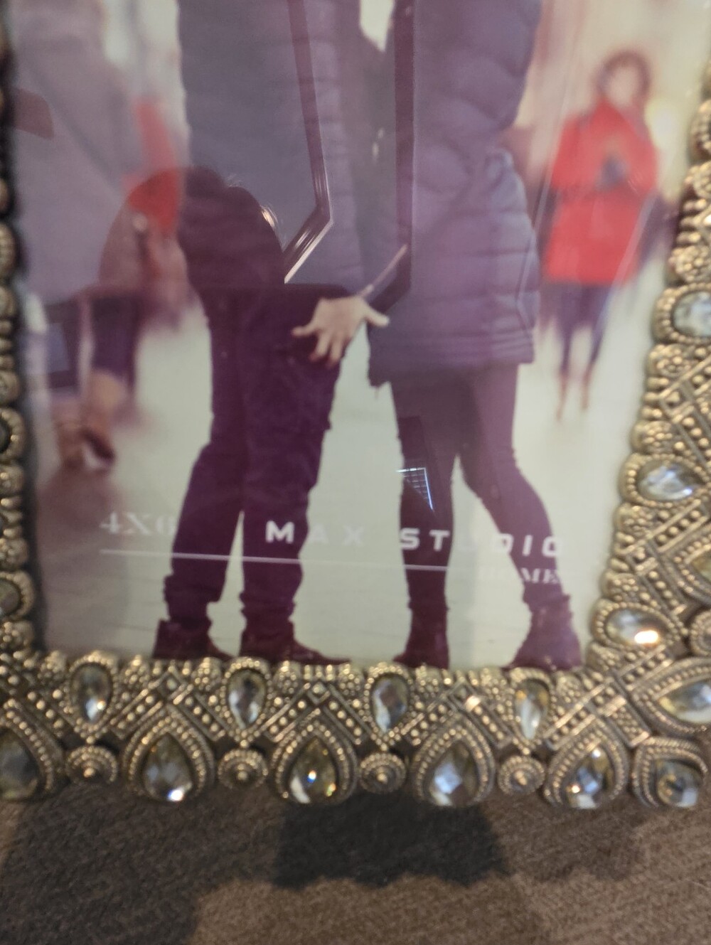 Max Studio Gold Beaded Three-Piece Photo Frame Set - Picture 3 of 4